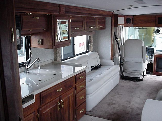 Prevost Rv Galley Interior Remodels At Premier Motorcoach